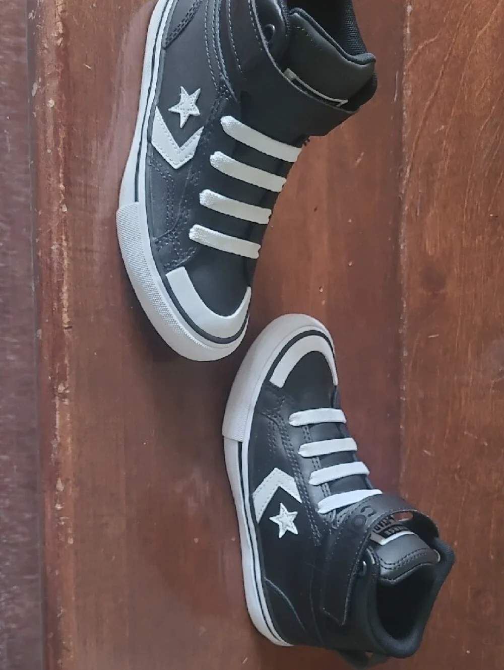 Converse Black and White Kids High-Top Sneakers